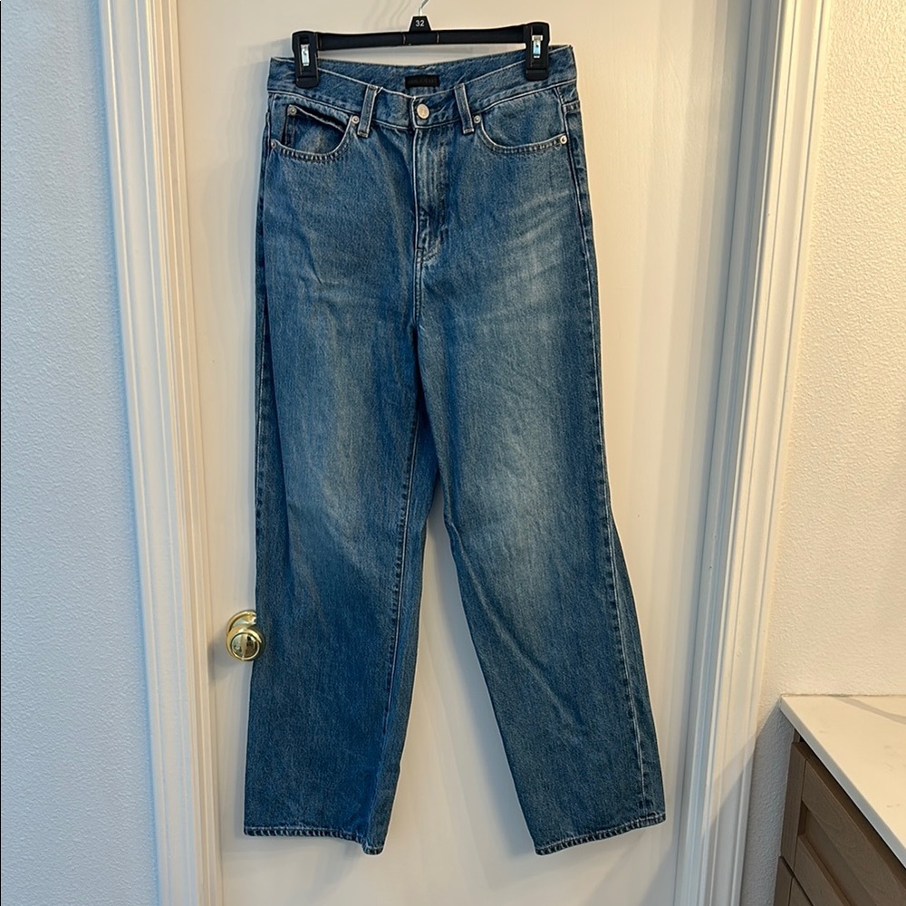 Uniqlo Light Blue Wide Leg Jeans